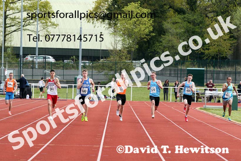 200 metres, 2021 NECAA Middlesbrough Open Meting, Sunday, May 9th. Photo: David T. Hewitson/Sports for All Pics
